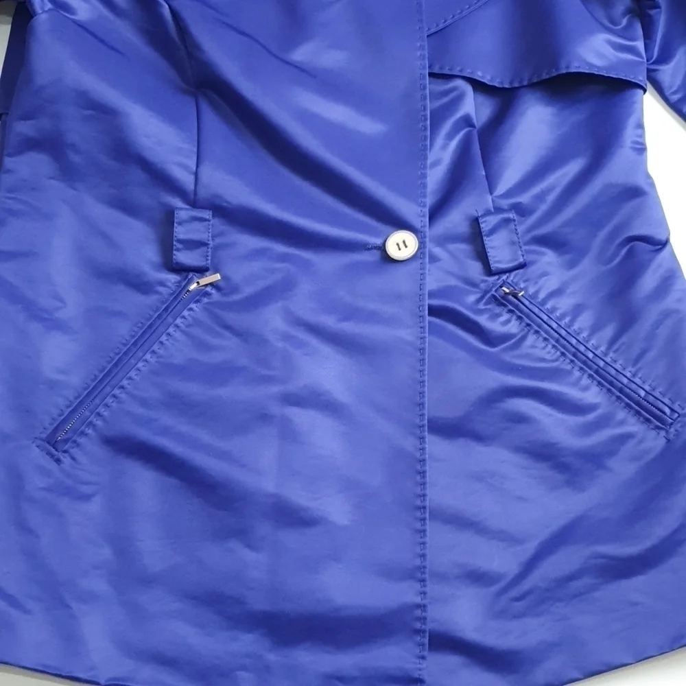 Marina Rinaldi Indigo Belted Trench Coat
